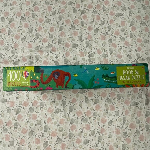 NWT - Usborne Book & 100 Piece Puzzle Box Set for kids - "In the Jungle" - Picture 7 of 8